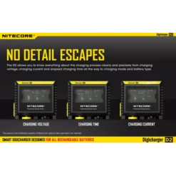 Nitecore Digicharger D2 EU -Nitecore 6 160