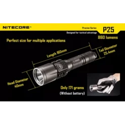 Nitecore P25 Smilodon -Nitecore 8 88