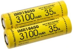 Nitecore IMR18650-battery 35A, 3100mAh, Set Of 2