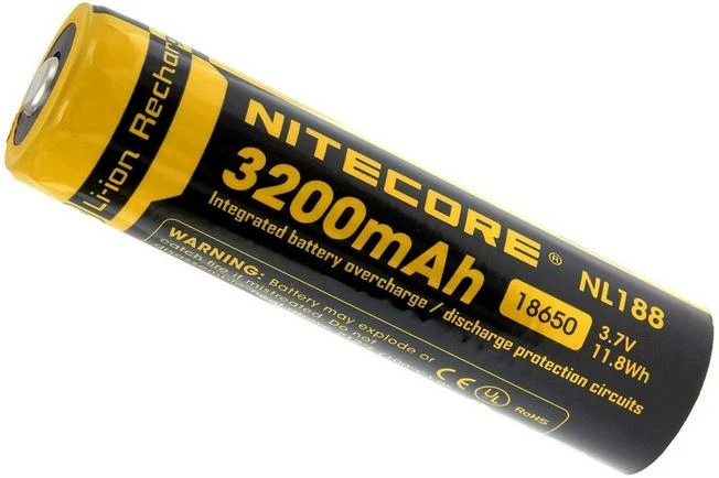 NiteCore 18650 Battery 3200 MAh, Button Top 3 NiteCore 18650 Battery 3200 MAh, Button Top - Image 3