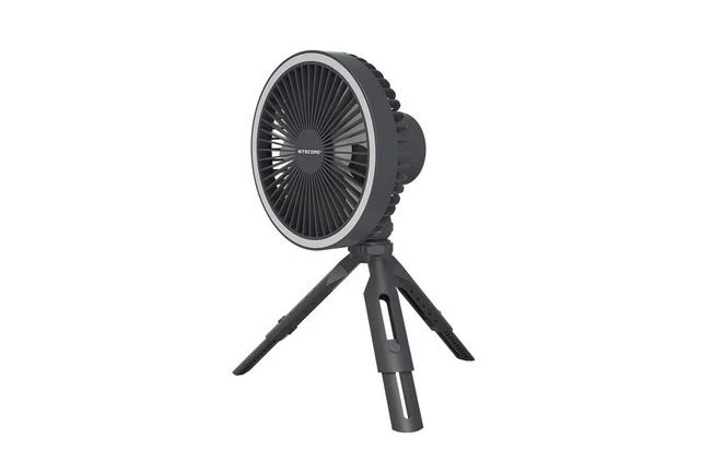 Nitecore NEF10 Portable Fan, Grey, With Powerbank And Lamp 1 Nitecore NEF10 Portable Fan, Grey, With Powerbank And Lamp