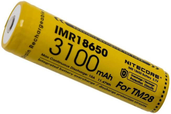 Nitecore IMR18650-battery For The NiteCore TM28 (10A) 3100mAh 2 Nitecore IMR18650-battery For The NiteCore TM28 (10A) 3100mAh - Image 2
