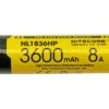 Nitecore NL1836HP High Performance Rechargeable 18650 Li-ion Battery, 3600 MAh