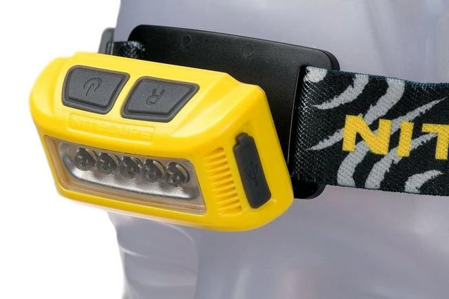NiteCore NU10 Lightweight Rechargeable Head Torch, Yellow 2 NiteCore NU10 Lightweight Rechargeable Head Torch, Yellow - Image 2