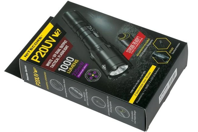 Nitecore P20UV V2 Flashlight With UV Lights, 1000 Lumens 7 Nitecore P20UV V2 Flashlight With UV Lights, 1000 Lumens - Image 7