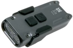 NiteCore TIP SE Rechargeable Keychain Flashlight, Grey
