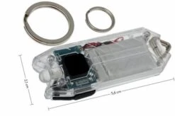 NiteCore Tube White Transparant, Rechargeable LED-keychain Torch