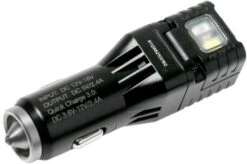 Nitecore VCL10 Quick Charge Car Charger With White/ Red Light And Glass Breaker