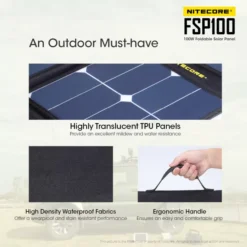 Nitecore FSP100 Foldable Solar Panel -Nitecore Nitecore FSP100 06