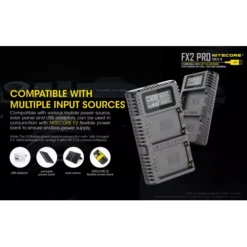 Nitecore FX2 Pro Fujifilm Camera Charger -Nitecore Nitecore FX2 4