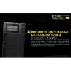 Nitecore FX2 Pro Fujifilm Camera Charger -Nitecore Nitecore FX2 6