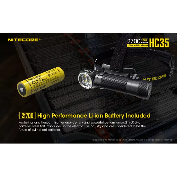 Nitecore 21700 NL2140HP Li-ion High Performance (4000mAh) 2 Nitecore 21700 NL2140HP Li-ion High Performance (4000mAh) - Image 2