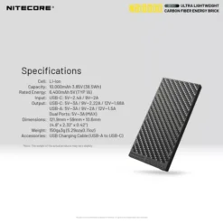 Nitecore NB10000 Silver Power Bank -Nitecore Nitecore NB10000 Silver 9