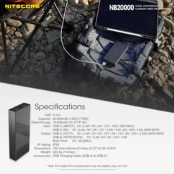 Nitecore NB20000 Power Bank -Nitecore Nitecore NB20000 11