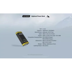 Nitecore NC10000 Light & Power Bank -Nitecore Nitecore NC10000 11