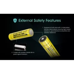Nitecore 18650 Li-ion Battery (3600mAh) NL1836 -Nitecore Nitecore NL1836 5