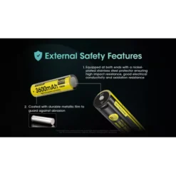 Nitecore NL1836R USB-C 18650 3600mAh Li-ion Battery -Nitecore Nitecore NL1836R 7