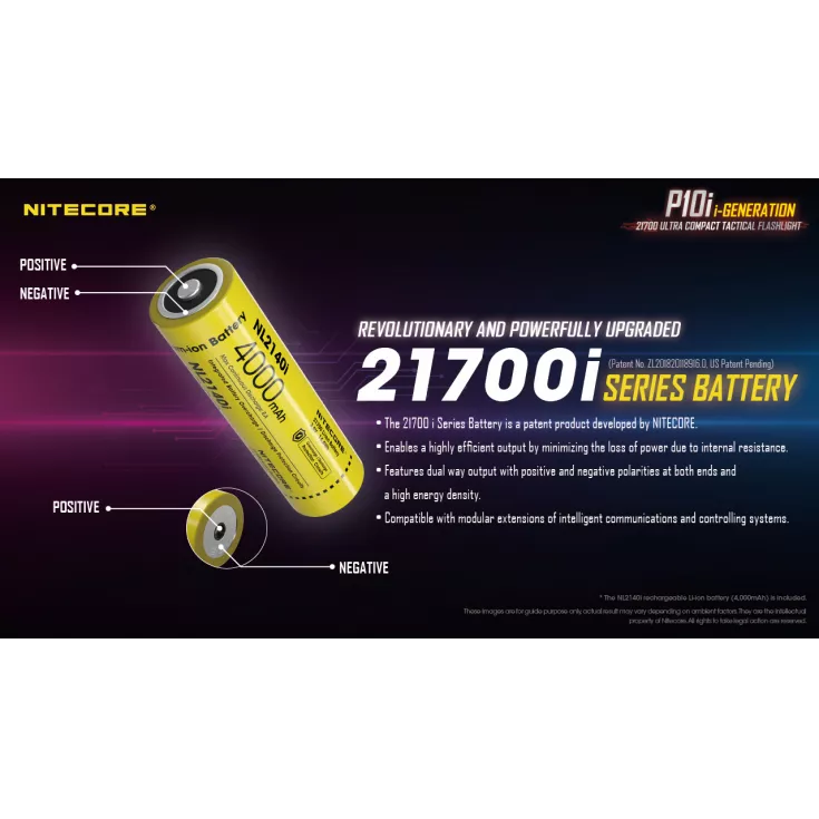 Nitecore 21700 NL2140i Li-ion Battery (4000mAh) 2 Nitecore 21700 NL2140i Li-ion Battery (4000mAh) - Image 2