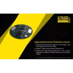 Nitecore 21700 NL2150HP Li-ion High Performance (5000mAh) -Nitecore Nitecore NL2150HP 6
