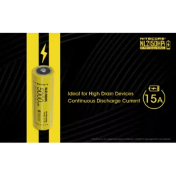 Nitecore 21700 NL2150HPi Li-ion 15A Battery (5000mAH) -Nitecore Nitecore NL2150HPi 4
