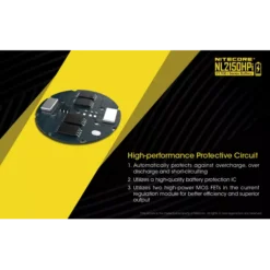Nitecore 21700 NL2150HPi Li-ion 15A Battery (5000mAH) -Nitecore Nitecore NL2150HPi 6