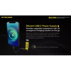 Nitecore 21700 NL2150RX Bidirectional Charging Li-ion Battery (5000mAh) -Nitecore Nitecore NL2150RX 2