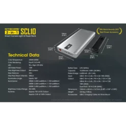 Nitecore SCL10 Camera Light & Power Bank -Nitecore Nitecore SCL10 8