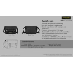 Nitecore SLB02 Messenger Bag -Nitecore Nitecore SLB02 8