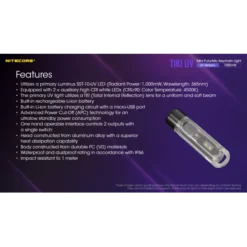 Nitecore TIKI UV -Nitecore Nitecore TIKI UV 11