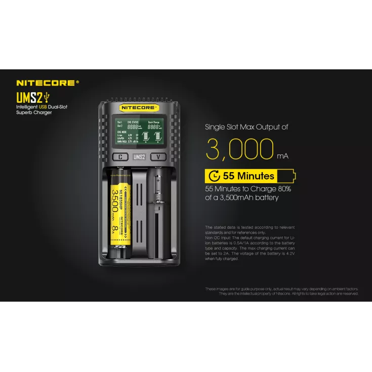 Nitecore UMS2 Charger 4 Nitecore UMS2 Charger - Image 4