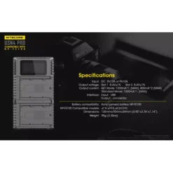 Nitecore USN4 Pro Sony Camera Charger -Nitecore Nitecore USN4 10