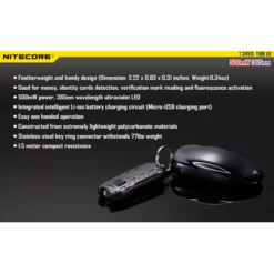 Nitecore UV Tube Torch -Nitecore TUBE UV 6