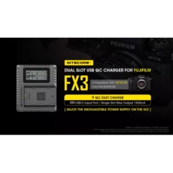 Nitecore FX3 Fujifilm Camera Charger -Nitecore nitecore fx3 1