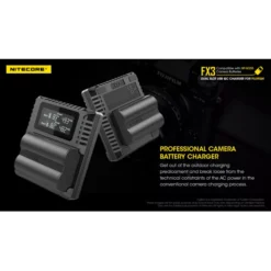 Nitecore FX3 Fujifilm Camera Charger -Nitecore nitecore fx3 2