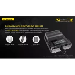 Nitecore FX3 Fujifilm Camera Charger -Nitecore nitecore fx3 6