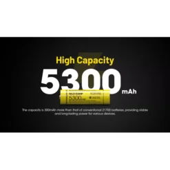 Nitecore 21700 NL2153HP Li-ion High Performance (5300mAh) Battery -Nitecore nitecore nl2153hp 2