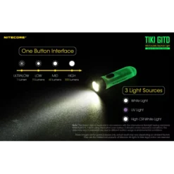Nitecore TIKI GITD -Nitecore nitecore tiki gitd green 8