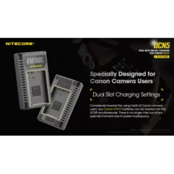 Nitecore UCN5 Canon Camera Charger -Nitecore ucn5 05